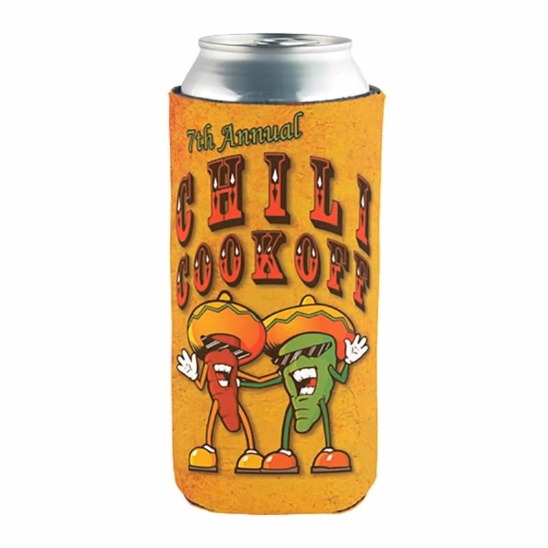 16 oz Tall Boy Can Cooler Full color