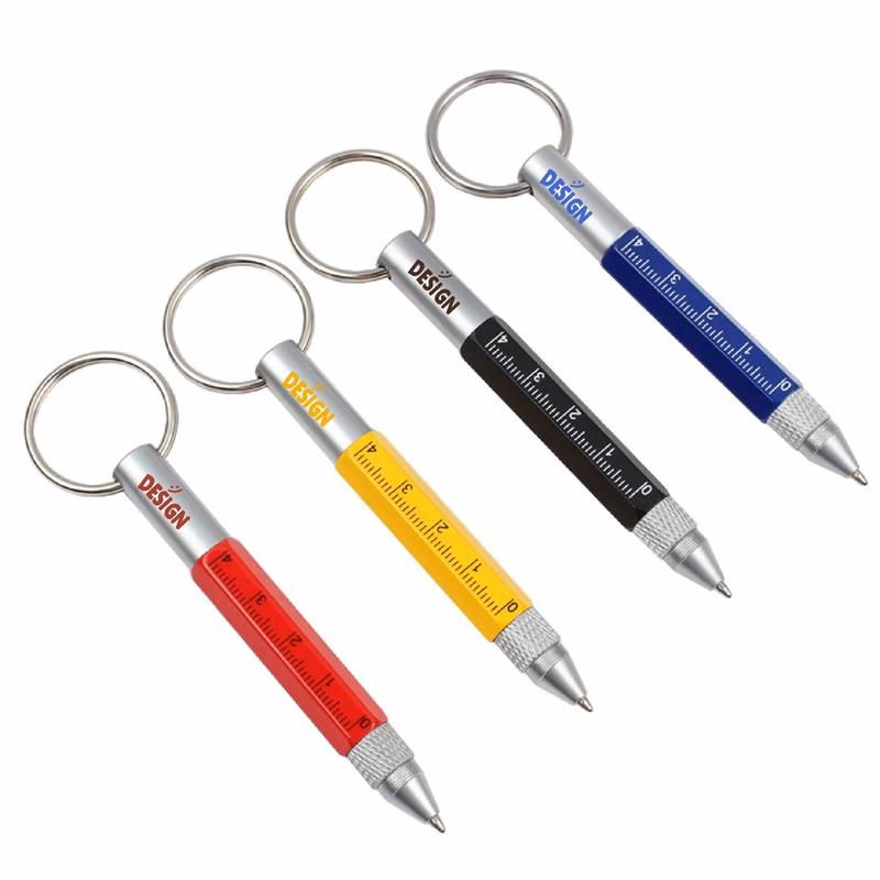 6-1 Multifunction Ballpoint Pen With Keychain MOQ 50PCS