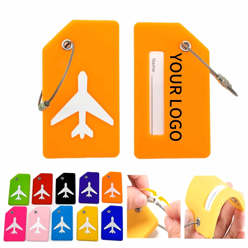3.5 Inch Silicone Luggage Tag Compact and Lightweight