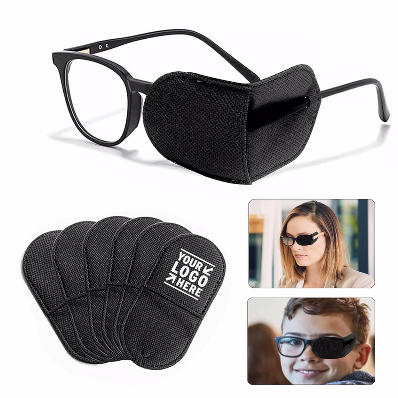 Adults Kids Eyeglass Glass Silk Single Amblyopia Correcting Eye Covers Lazy Eye Patch