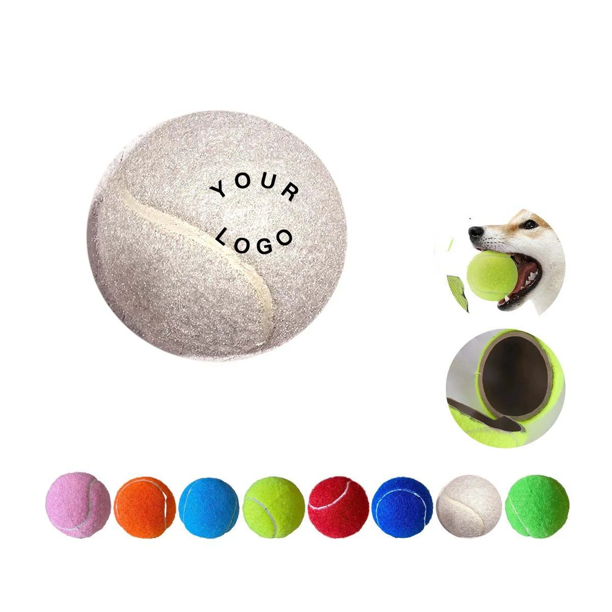 Bouncy Rubber Tennis Ball for Pet Exercise 1