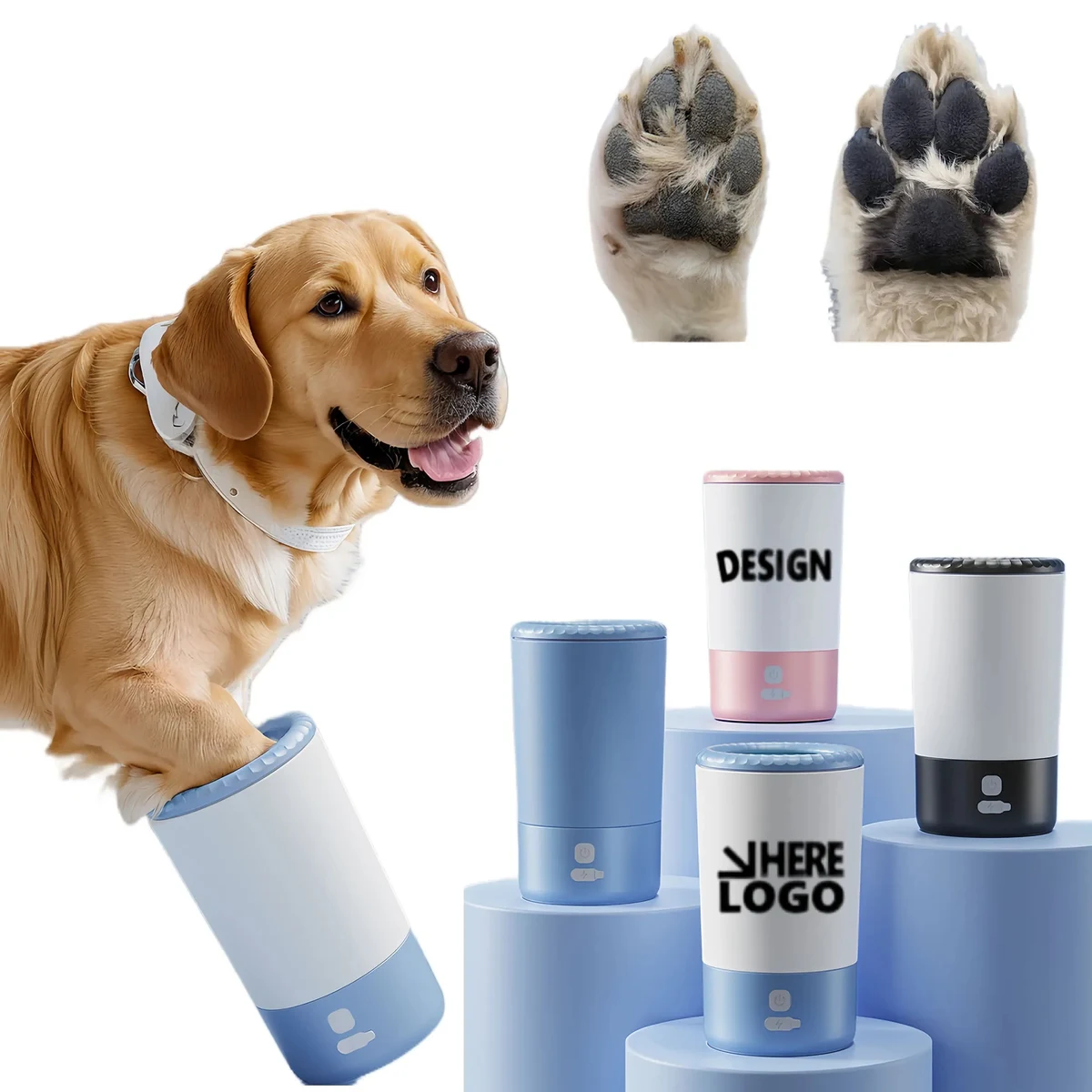 Auto Quick Massage Paw Cleaner Cup For Dogs Cats 1