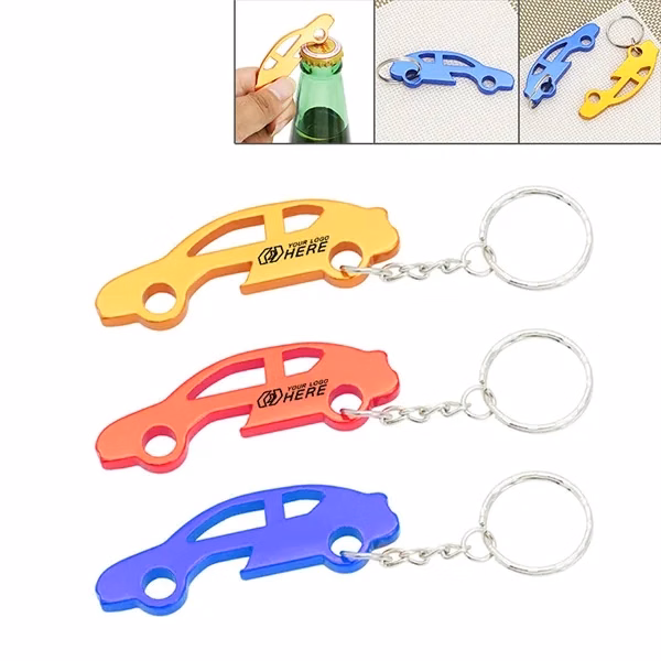 Car Shaped bottle opener keyring