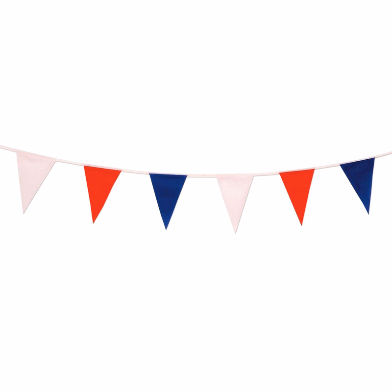 60' Red, White & Blue Pennant String