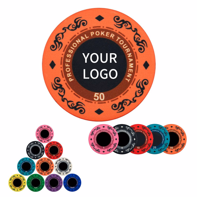 Durable Ceramic Poker Chips for Card Nights