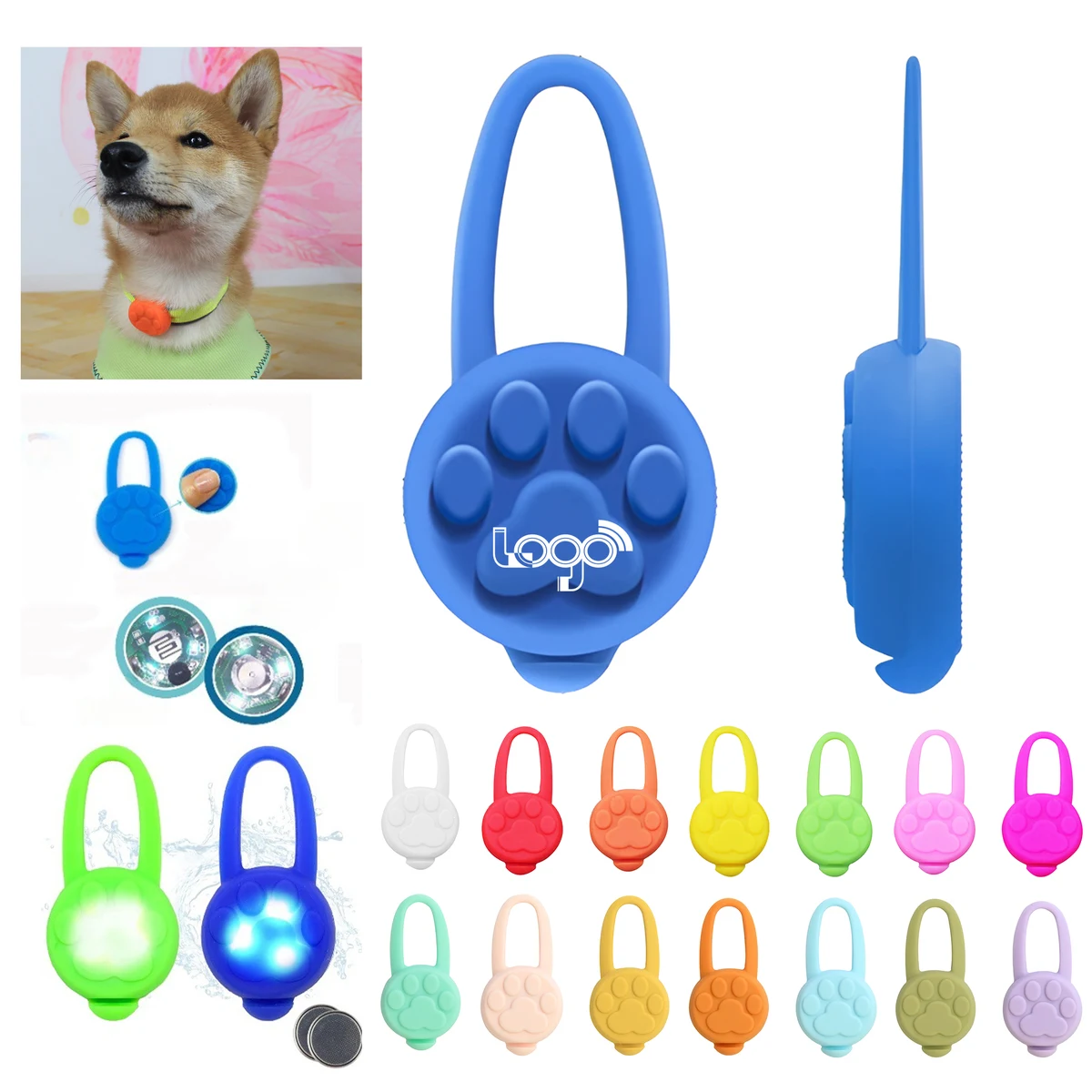 Silicone Pet Safety Pendant 1