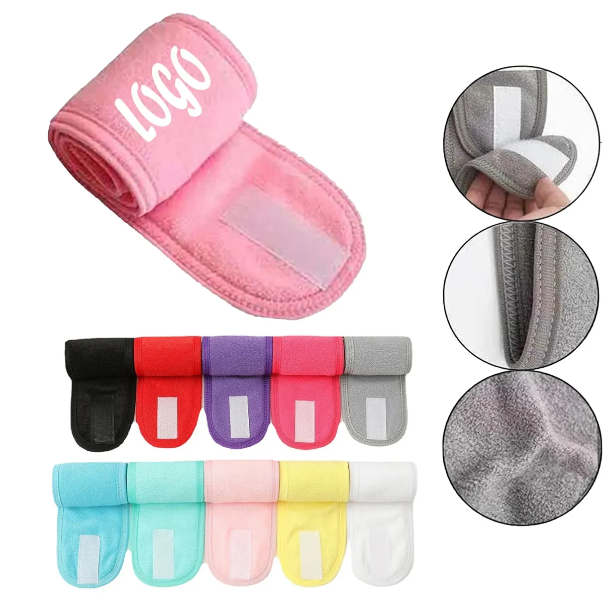 Adjustable Soft Spa Headband 1