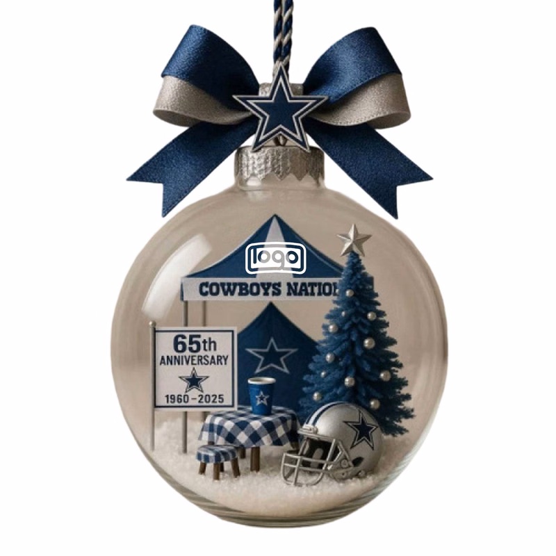 Clear Acrylic Christmas Ornament