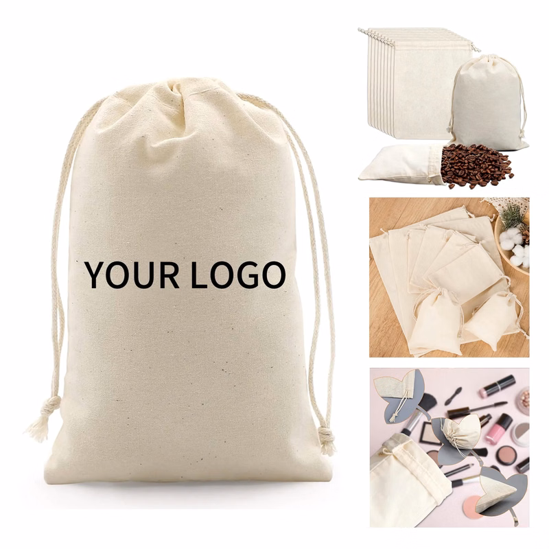 Soft Cotton Drawstring Storage Bag
