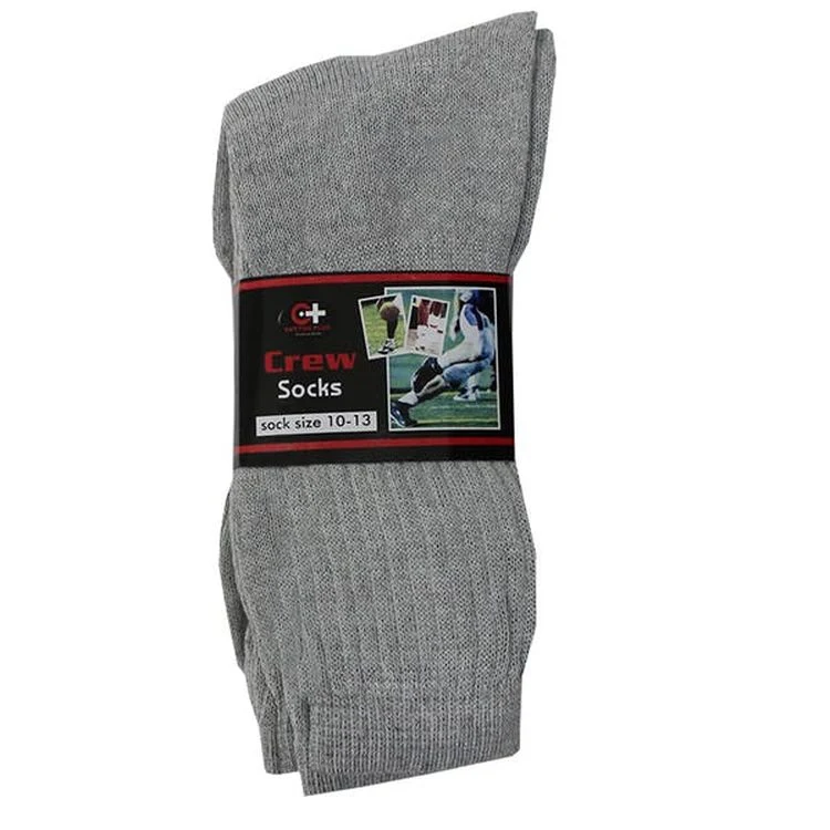 Men's Crew Socks - White Size 10-13 1