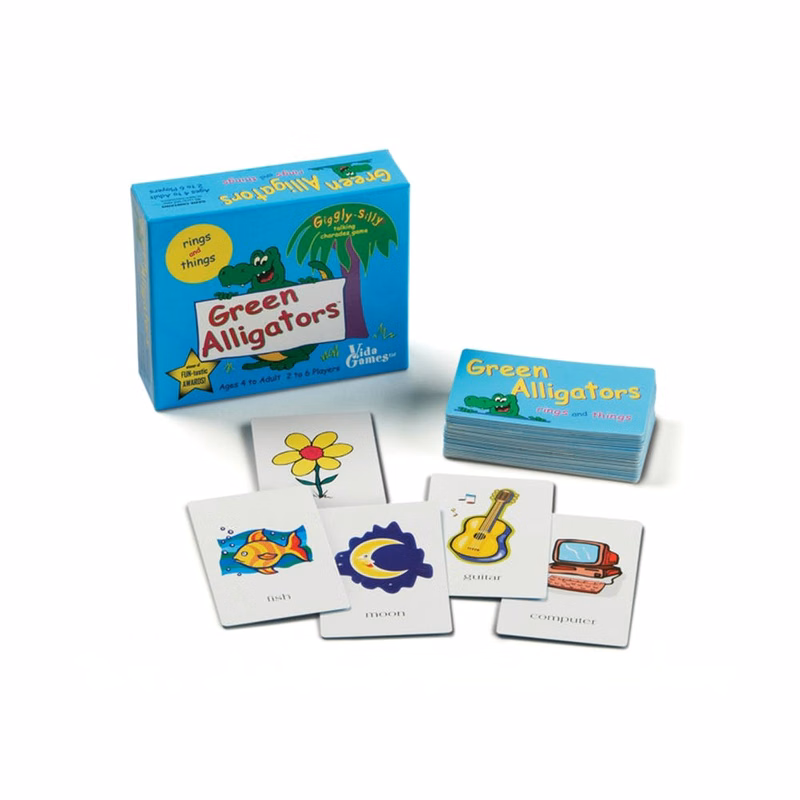 Green Alligators Guessing Game - Bilingual 4+ Years