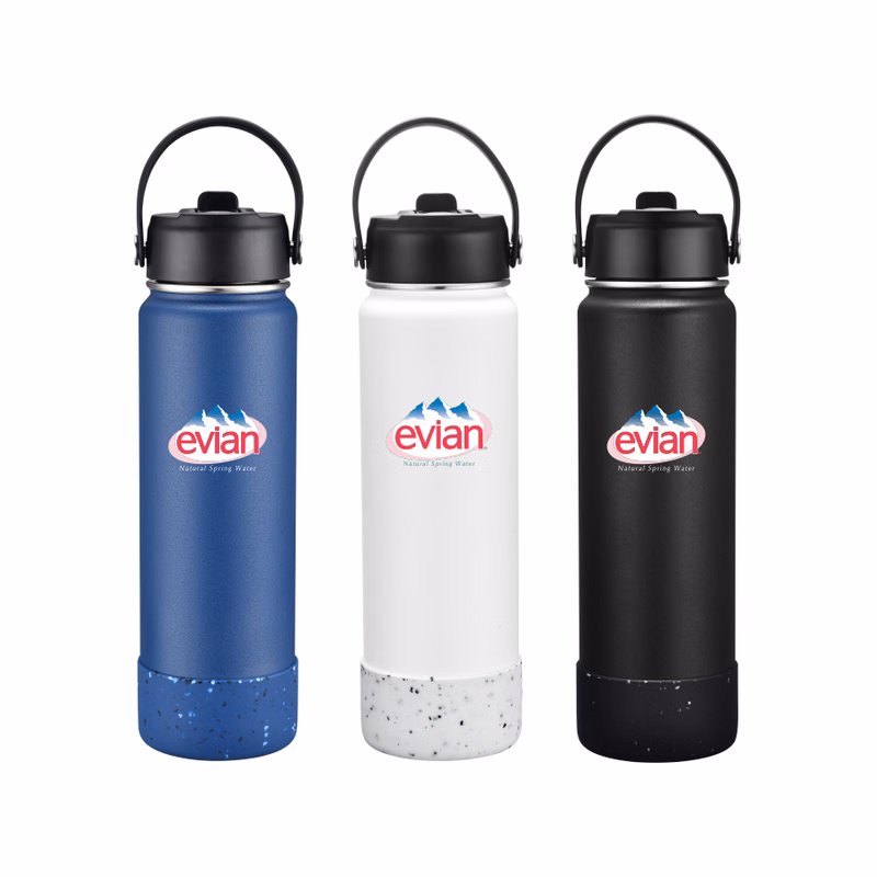 Union Printed - 27oz Vacuum Water Bottle w/ Silicone Bottom - Full Color