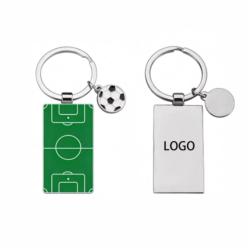 Soccer Metal Keychain