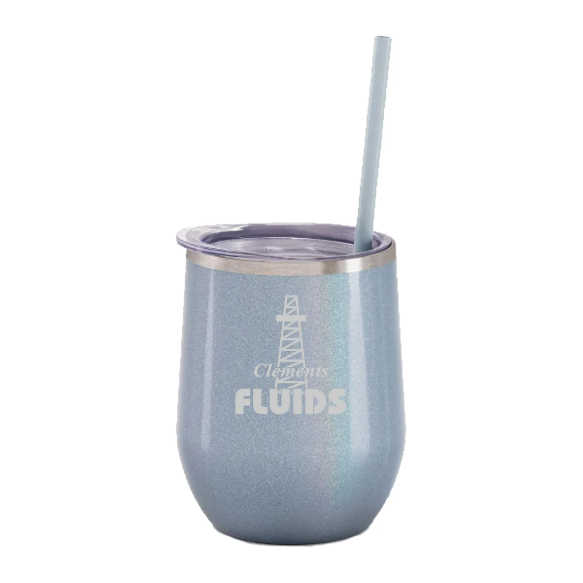 12 Oz. Maars Dusty Blue Bev Steel Stainless Steel Wine Tumbler 1