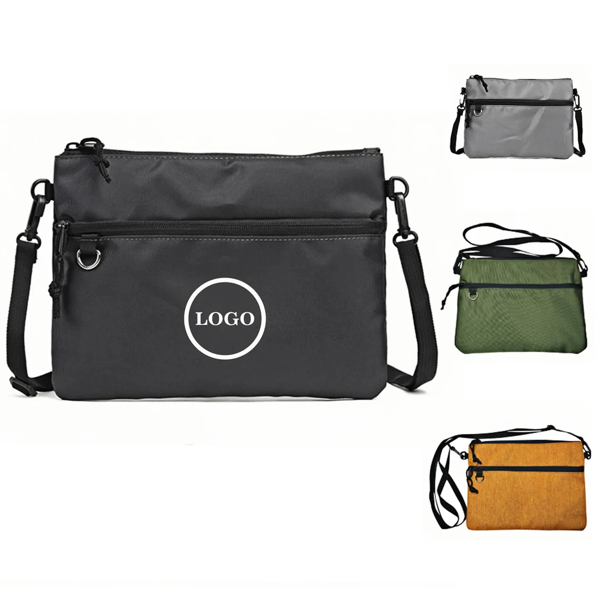 Durable Polyester Crossbody Bag with Adjustable Strap 1