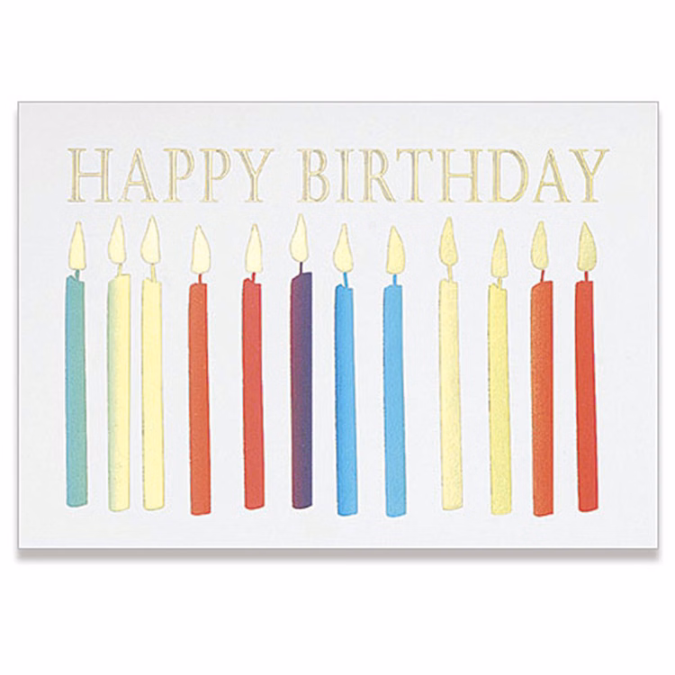 Birthday Candles Greeting Card