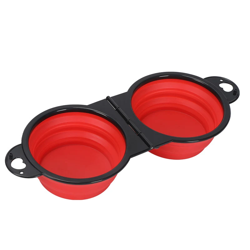 Collapsible Dog Dual Bowls 1