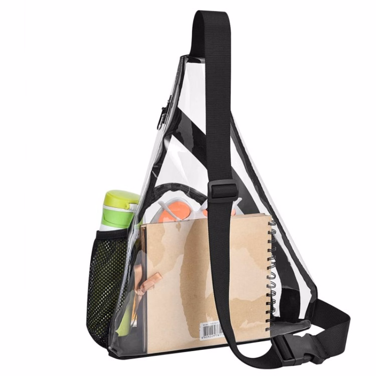 Transparent Shoulder Crossbody Backpack Chest Casual Daypack