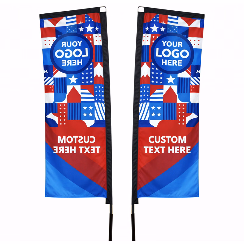 12' Banner Flag Single Sided