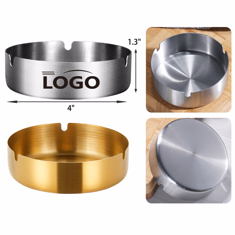 MOQ 50 PCS Durable Stainless Steel Ashtray