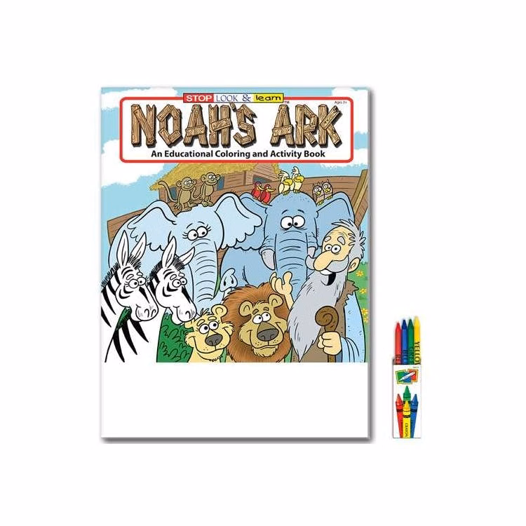 Noah's Ark Coloring & Activity Books with Crayons