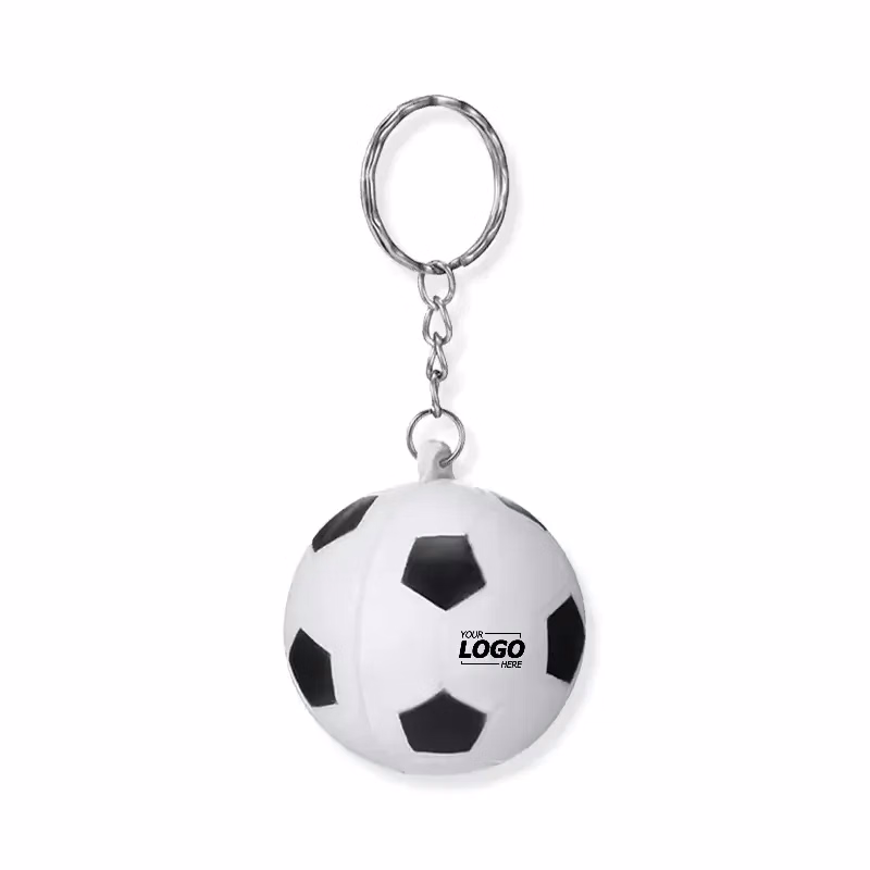 Soccer Ball Stress Reliever Key Chain