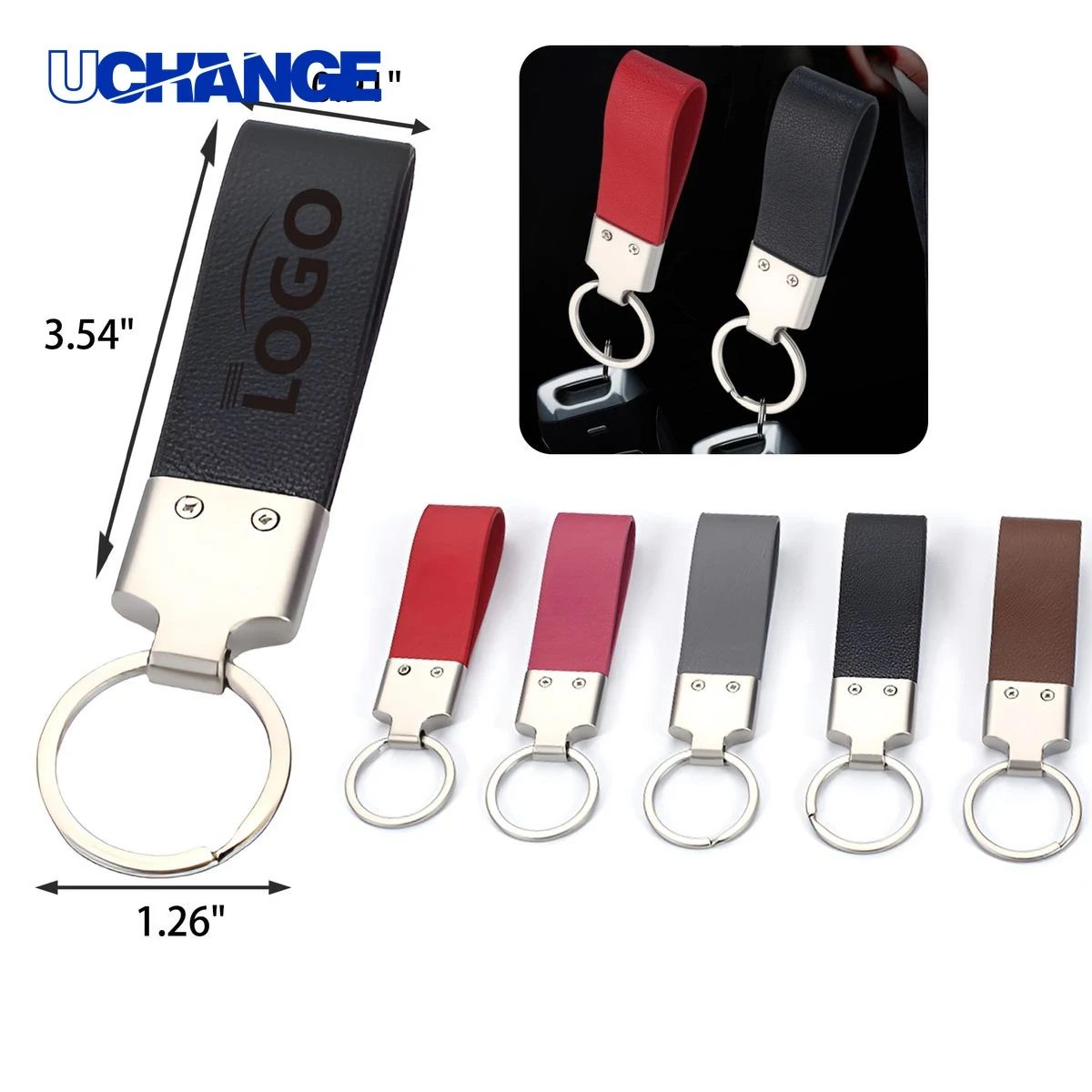 Soft Leather Keychain 1