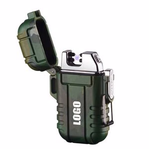 Waterproof Dual Arc Lighter With Pop Up Lid
