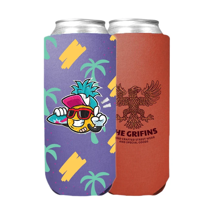 24oz Full Color Can Cooler, custom koozie with logo imprint 1