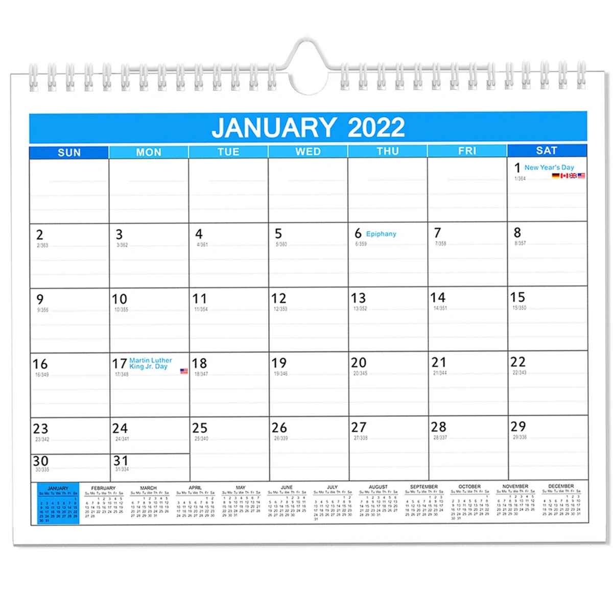 18 Months 15"*12" Wall Calendar From Jan 2025 To June 2026 1