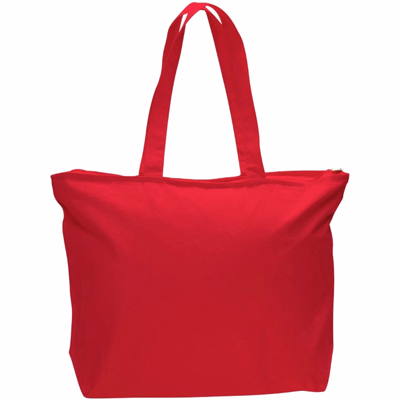 12 oz Cotton Canvas Large Tote Bag - 23"W x 17"H x 6"D x