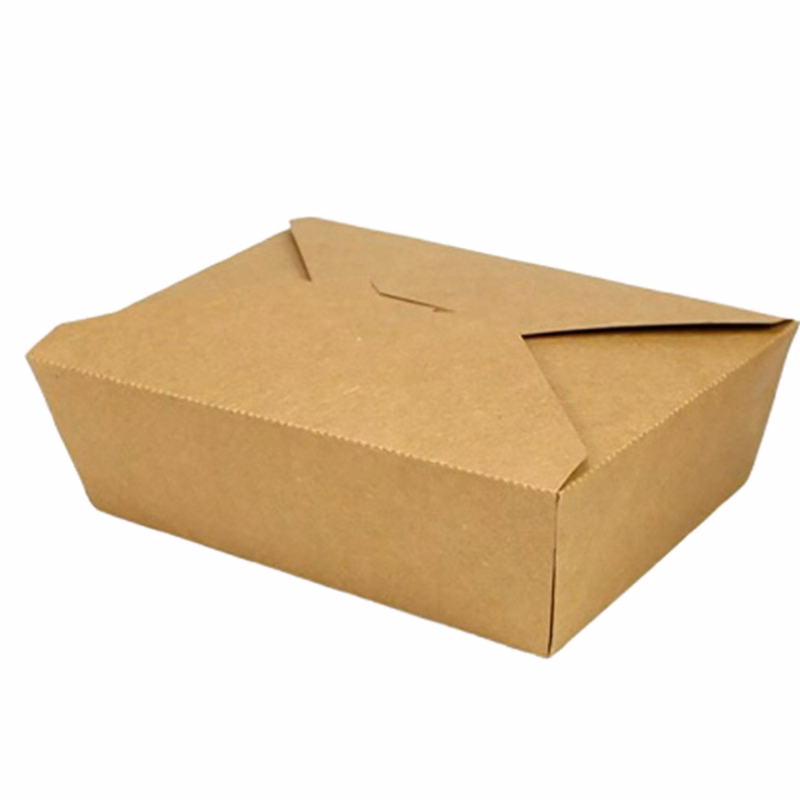 Paper Takeout Box Disposable Food Container w/ Lid