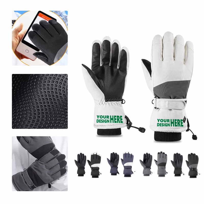 MOQ50 Waterproof Thermal Ski Gloves