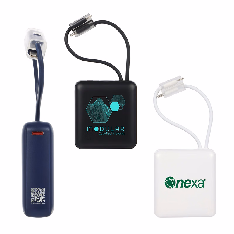 Vanguard 10000mAh 20W PD Power Bank with Charging Cable Lanyard
