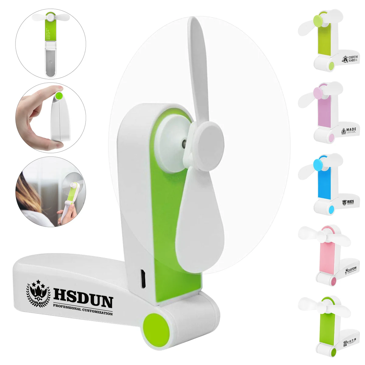 Rechargeable Mini Foldable Handheld Fan 1