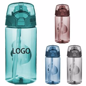16oz Sports Water Bottle With Straw