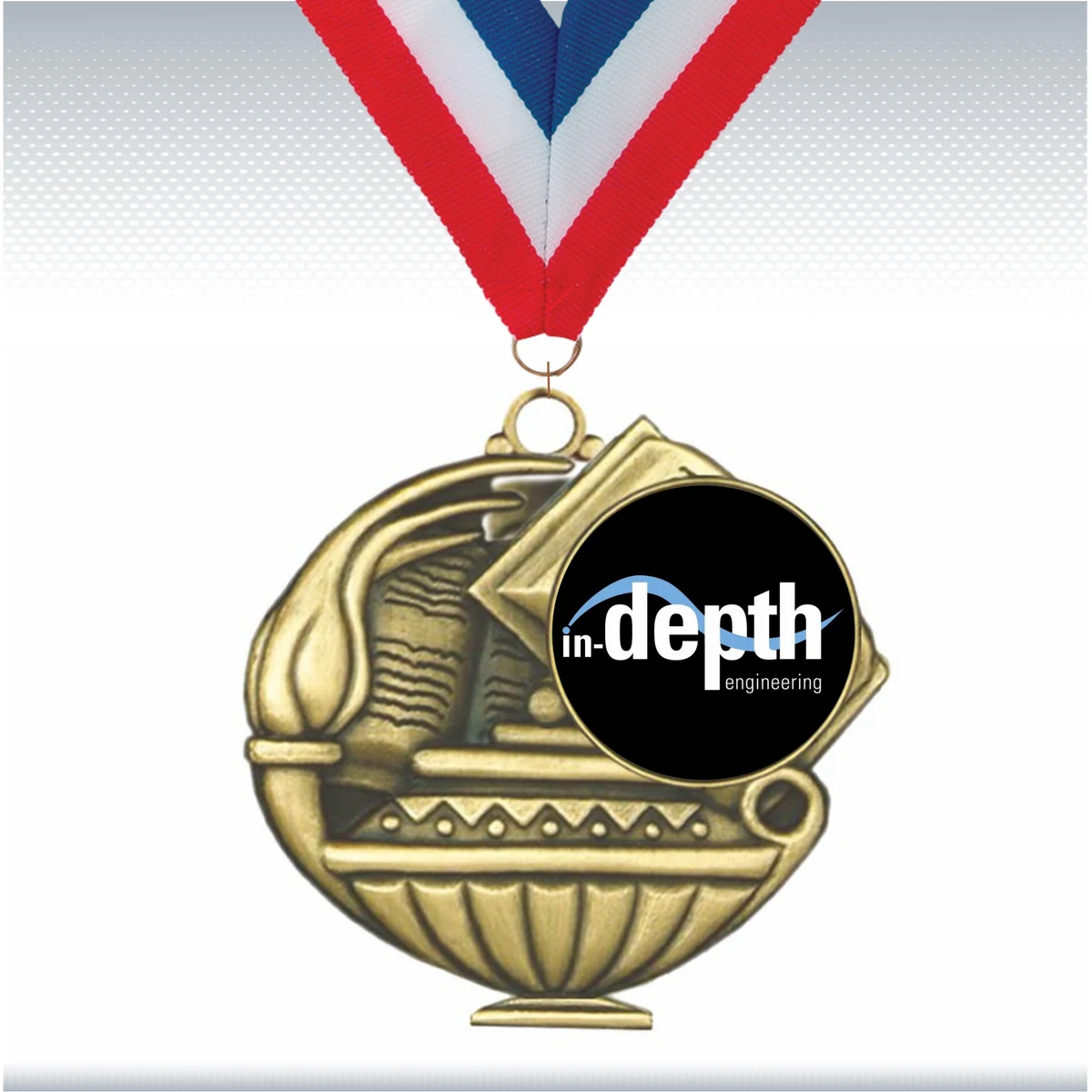 2 1/4" Scholastic Medals w/ 1" Custom Insert 1