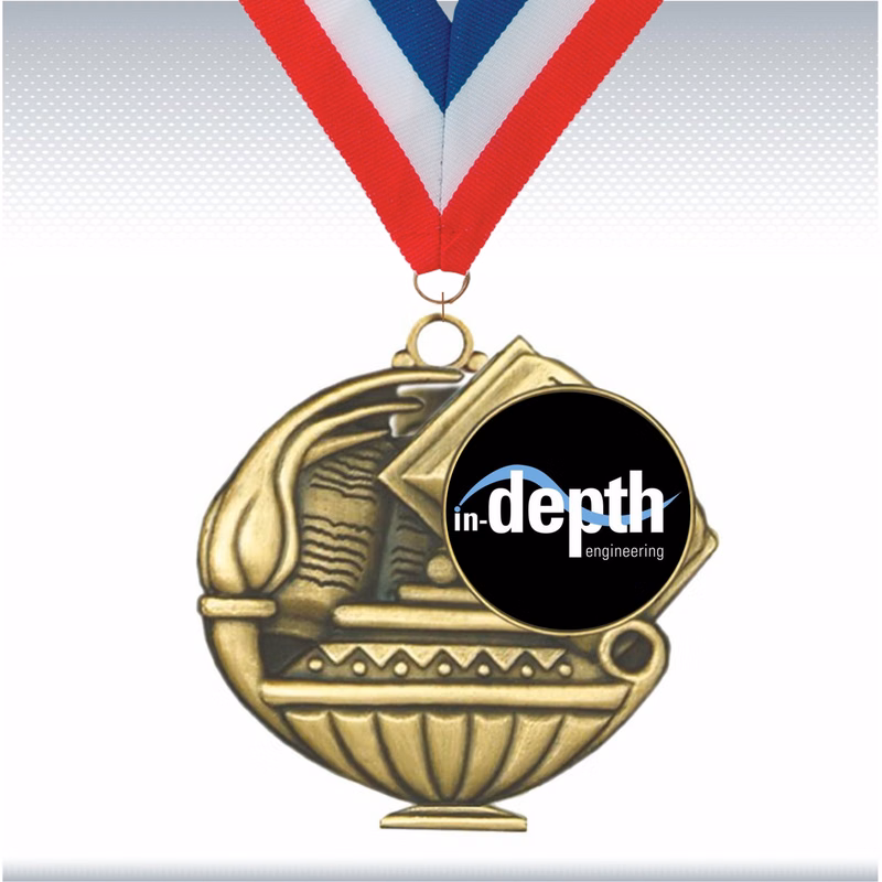 2 1/4" Scholastic Medals w/ 1" Custom Insert