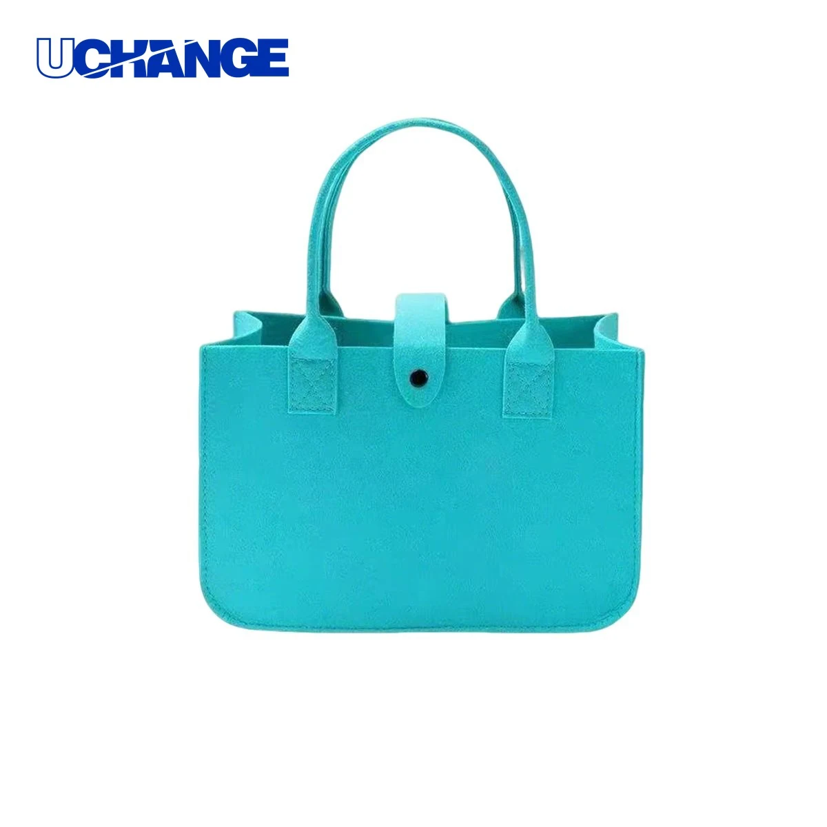 Structured Felt Utility Tote Bag Carrier with Buckle Closure 1