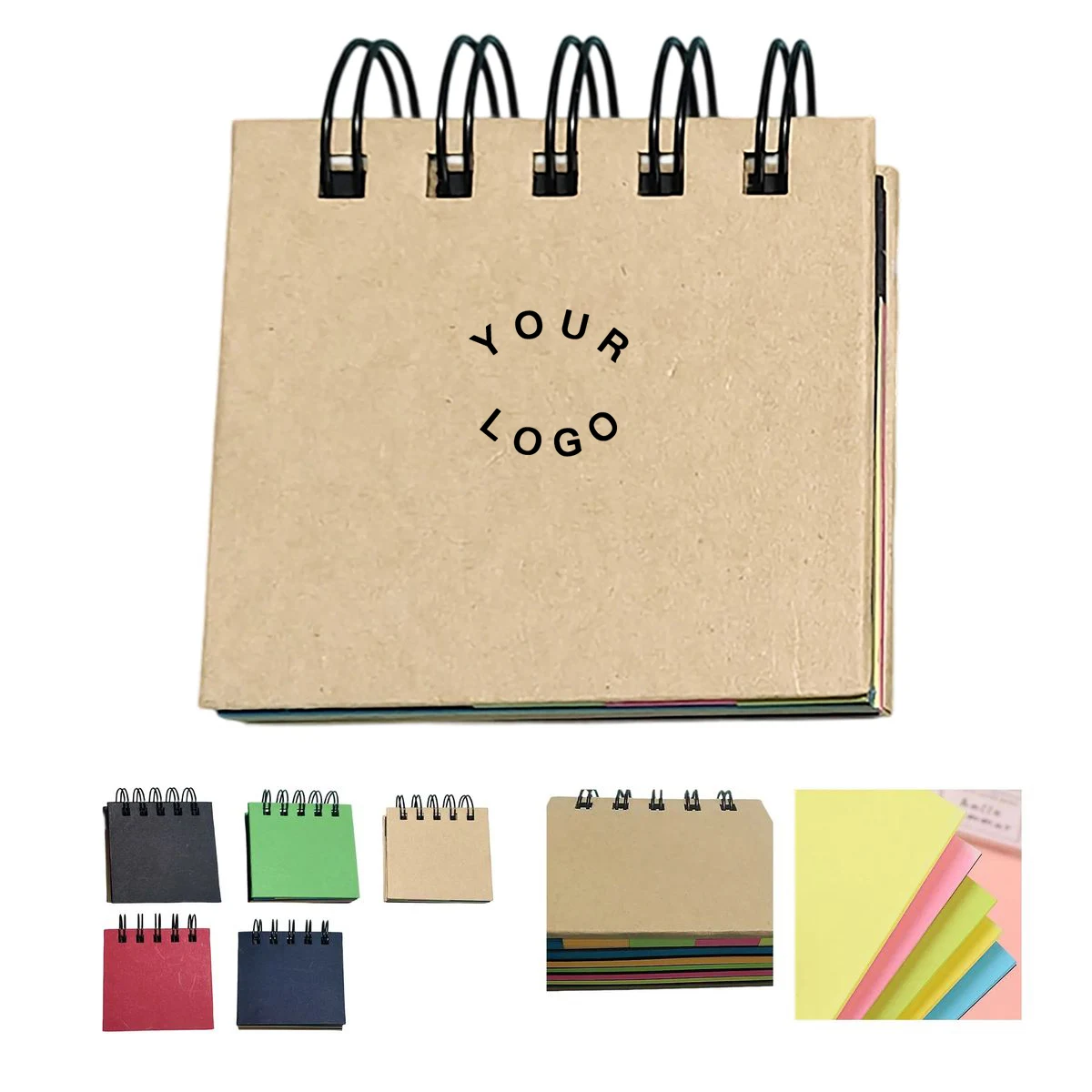 Sticky Memo Book with Wire Binding 1