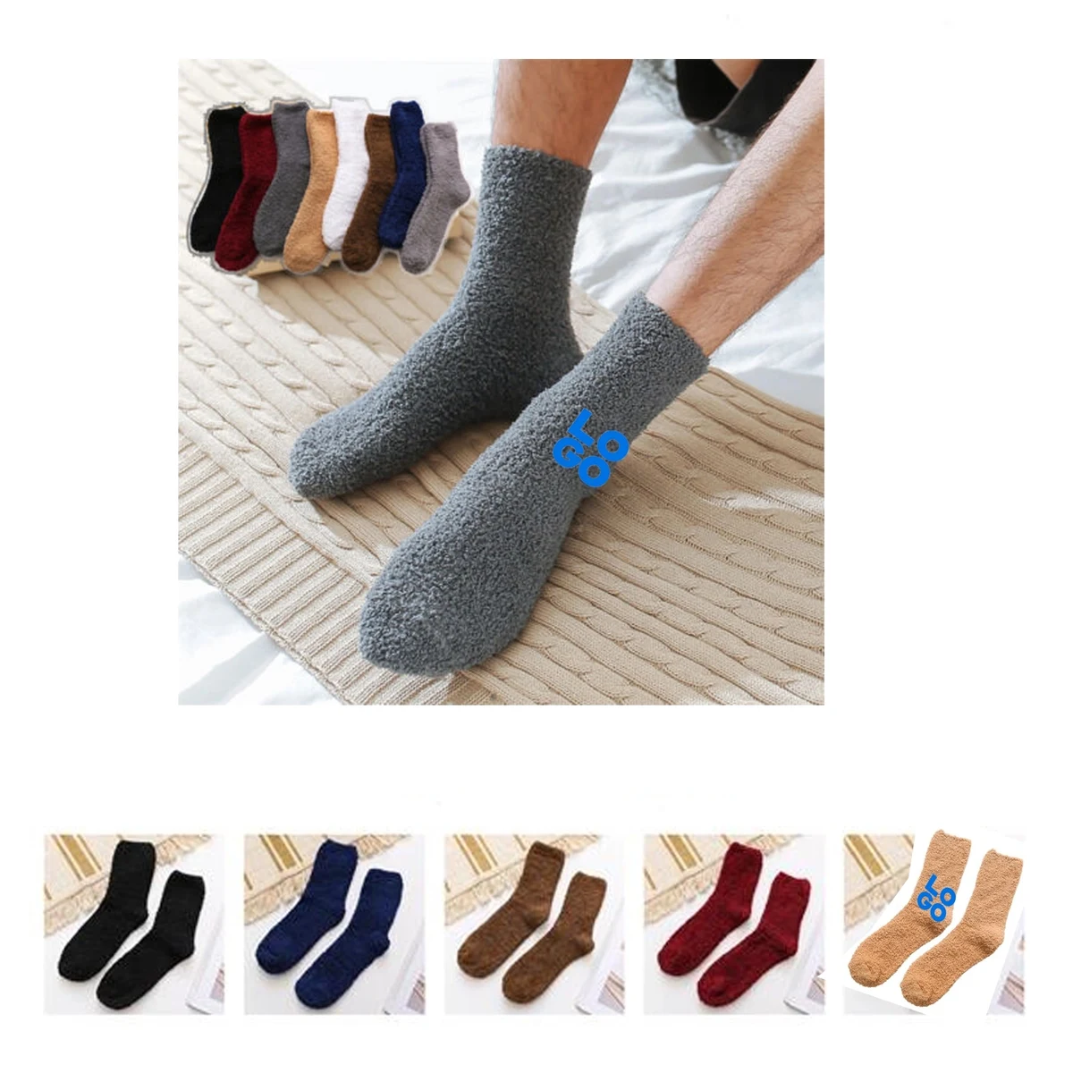 Fuzzy Ankle Socks 1