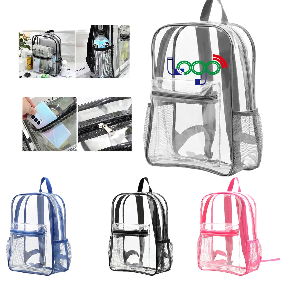 Portable Waterproof Clear Backpack MOQ20 1