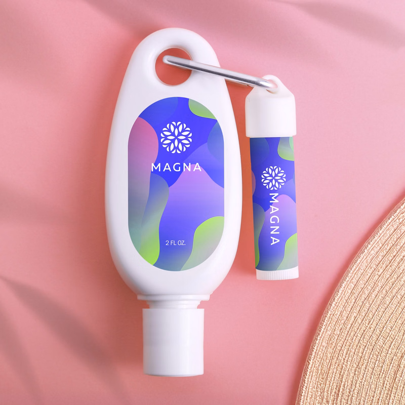Sunscreen &Lip Moisturizer With SPF15 Carabiner Kit