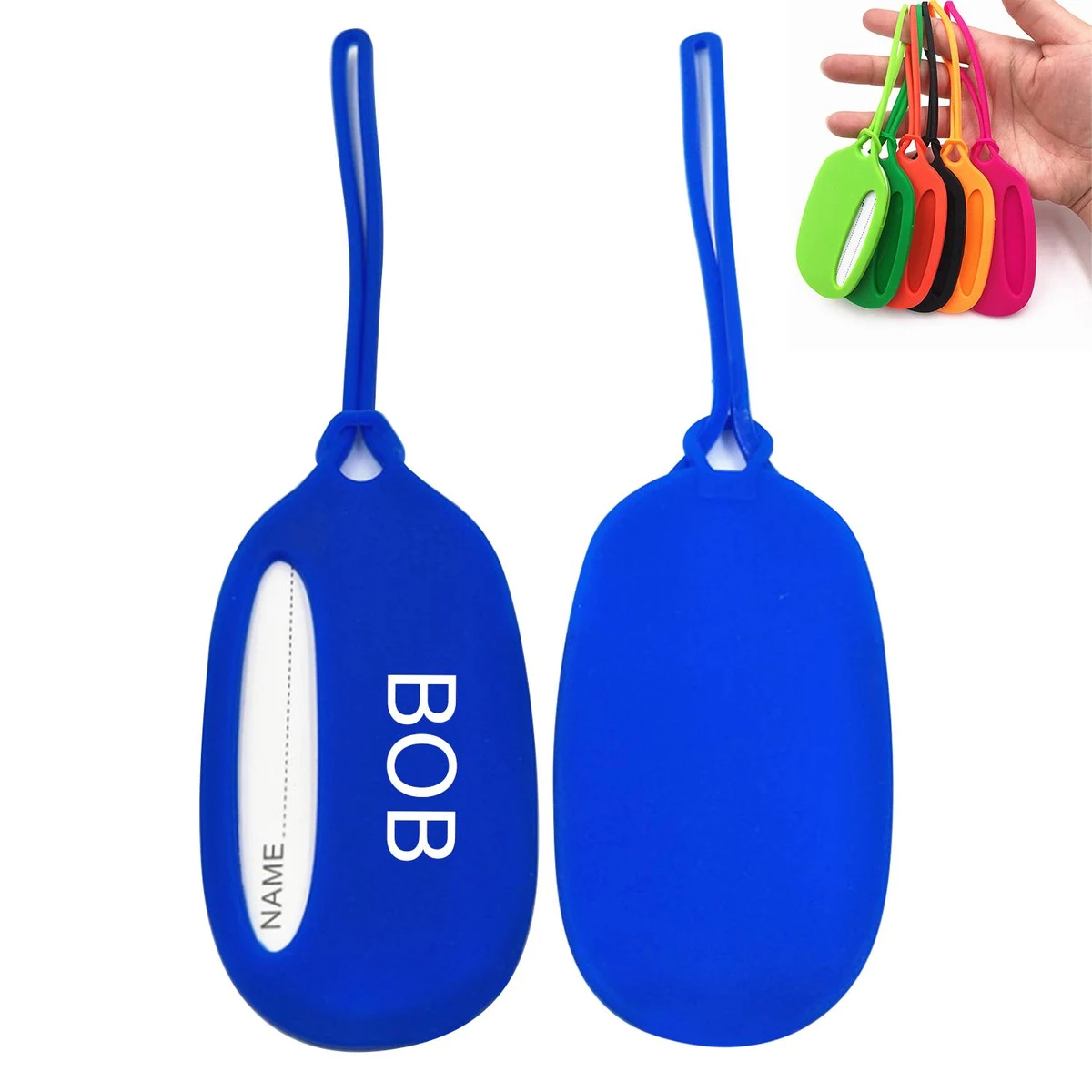 Reusable Silicone Baggage Tags 1