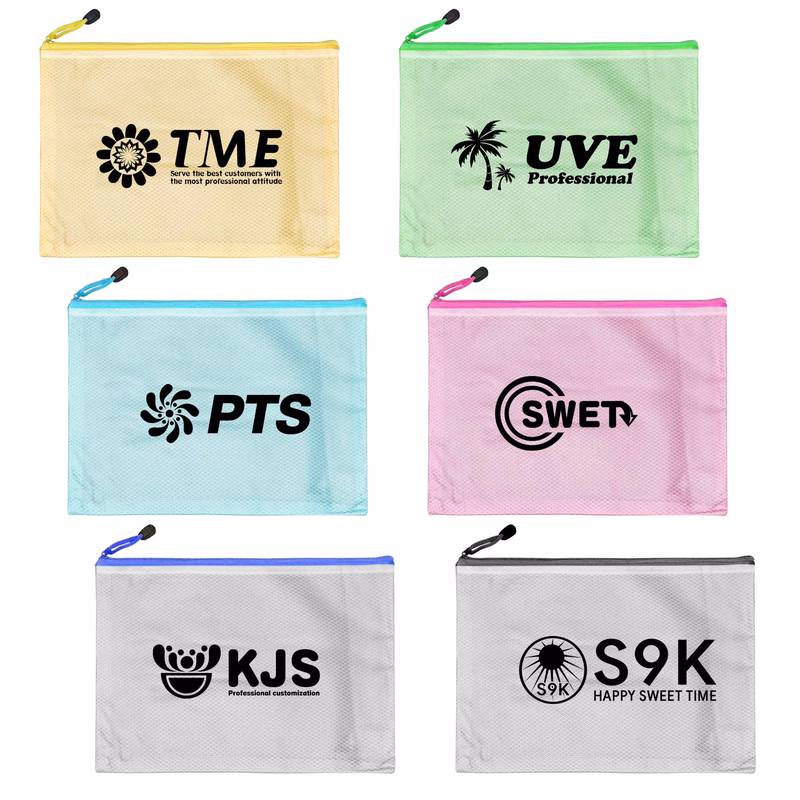A4 Transparent Mesh File Bag