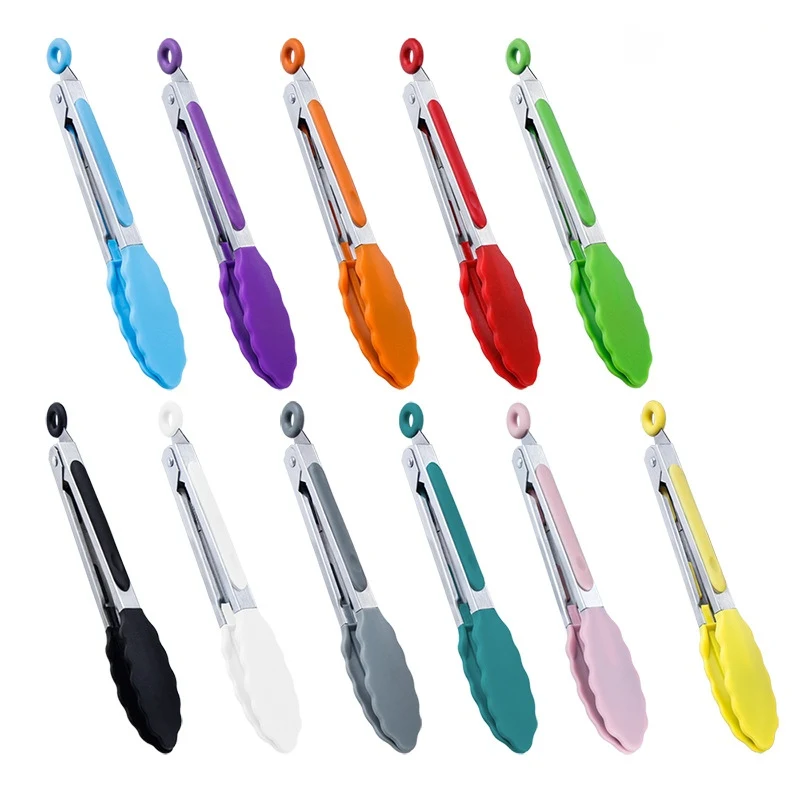 9" Stainless Steel Locking Tongs 1