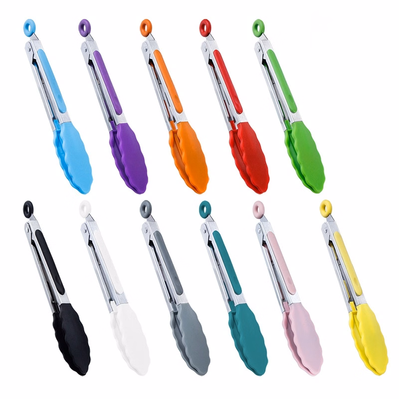 9" Stainless Steel Locking Tongs