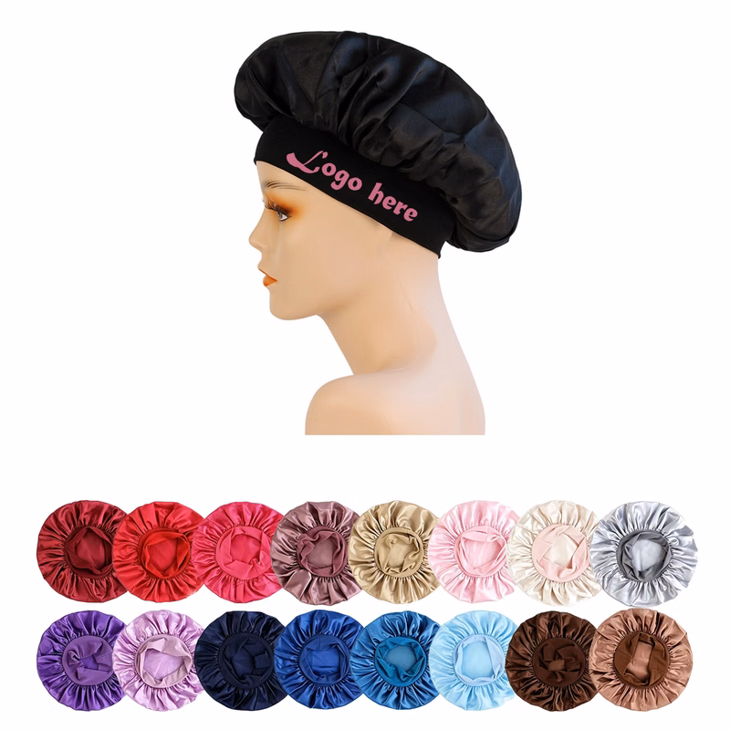Wide Band Elastic Hair Protection Bonnet