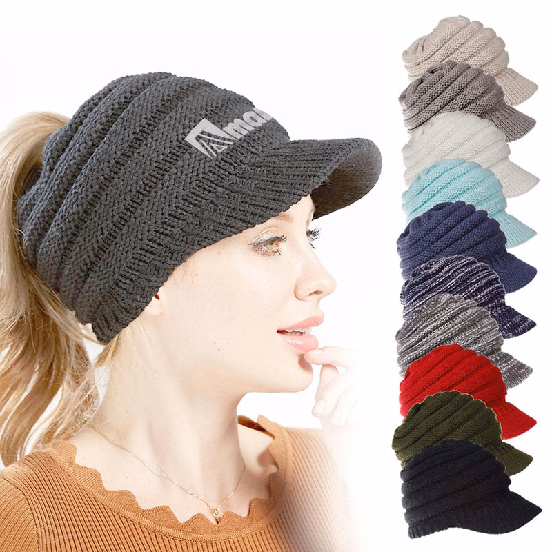 Winter Sport Warm Knit Beanie Cap