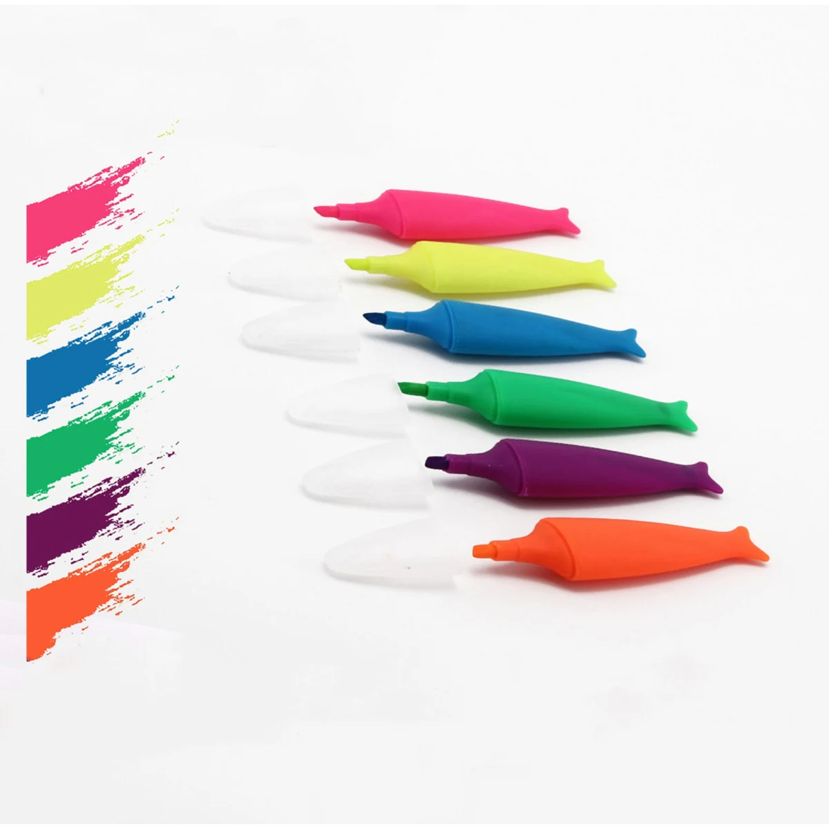 Fish-Shaped Plastic Highlighter Pen 1